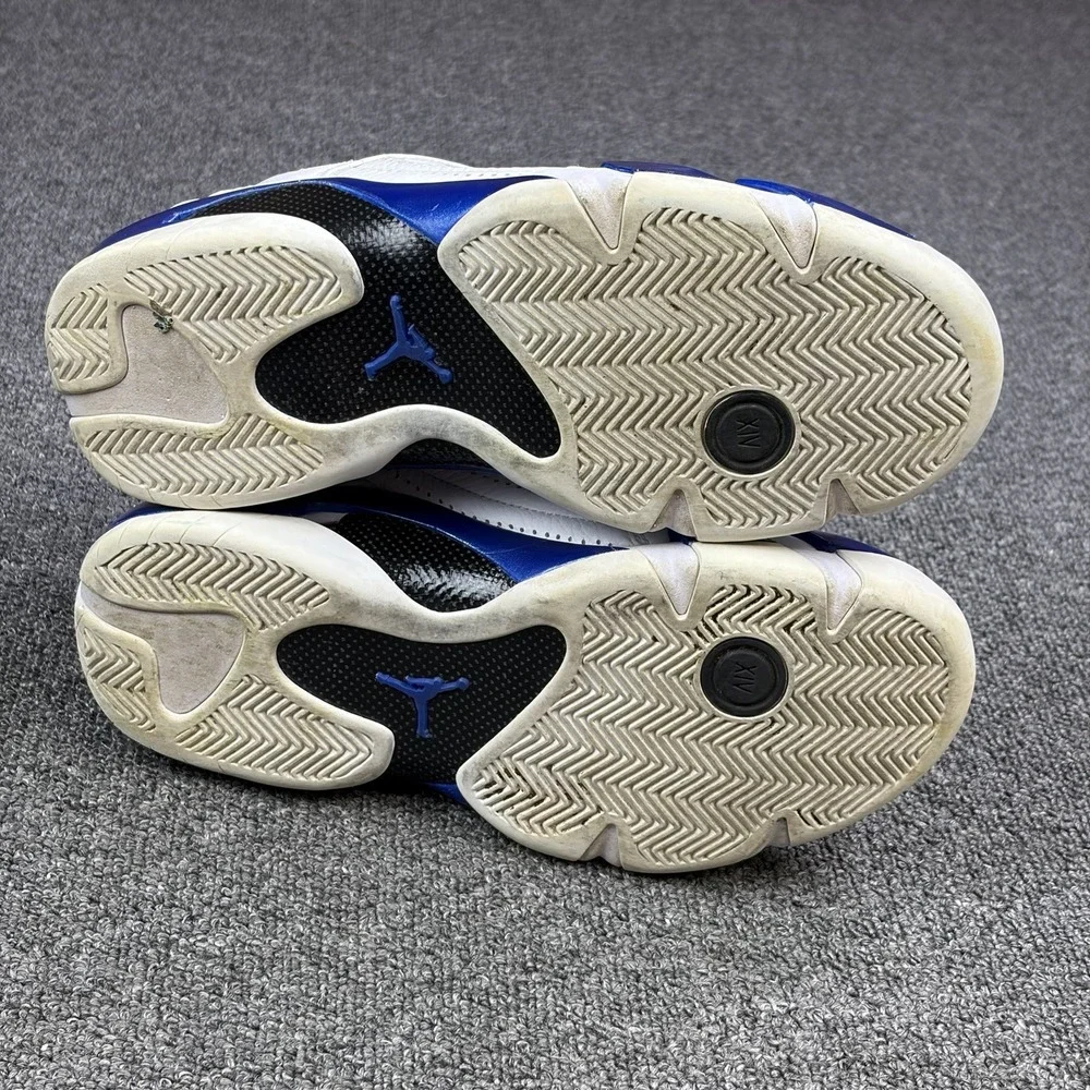 Jordan Air Jordan 14 Retro Hyper Royal White Blue Men's Sz 8 Sneakers 487471-104